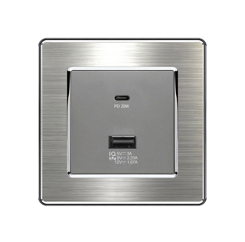 PD 20W USBA+ Type C wall outlet,86